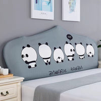 HKM-654995 Elastic Polyester Bedside Cover - Universal Semicircle Design for Bed Heads 140-160 cm