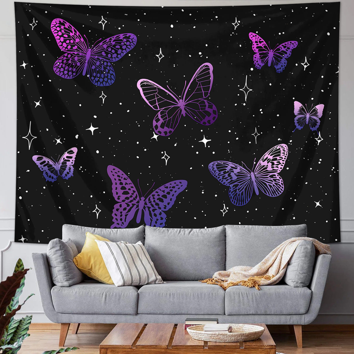 HKM-655251 Geometric Abstraction Science Mathematics Blackboard Tapestry – Polyester Fiber, Multiple Sizes