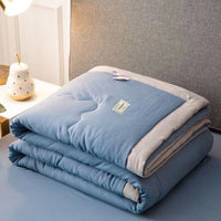 HKM-655315 Lightweight Washed Cotton Air Conditioner Quilt - Summer Polyester Fiber Fill in Multiple Sizes