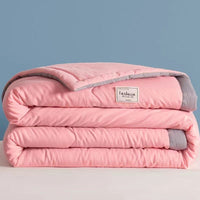 HKM-655315 Lightweight Washed Cotton Air Conditioner Quilt - Summer Polyester Fiber Fill in Multiple Sizes