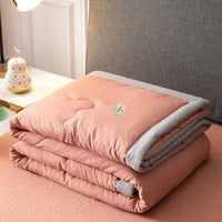 HKM-655315 Lightweight Washed Cotton Air Conditioner Quilt - Summer Polyester Fiber Fill in Multiple Sizes