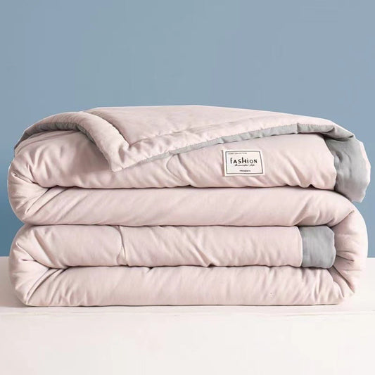 HKM-655315 Lightweight Washed Cotton Air Conditioner Quilt - Summer Polyester Fiber Fill in Multiple Sizes