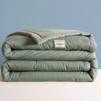 HKM-655315 Lightweight Washed Cotton Air Conditioner Quilt - Summer Polyester Fiber Fill in Multiple Sizes