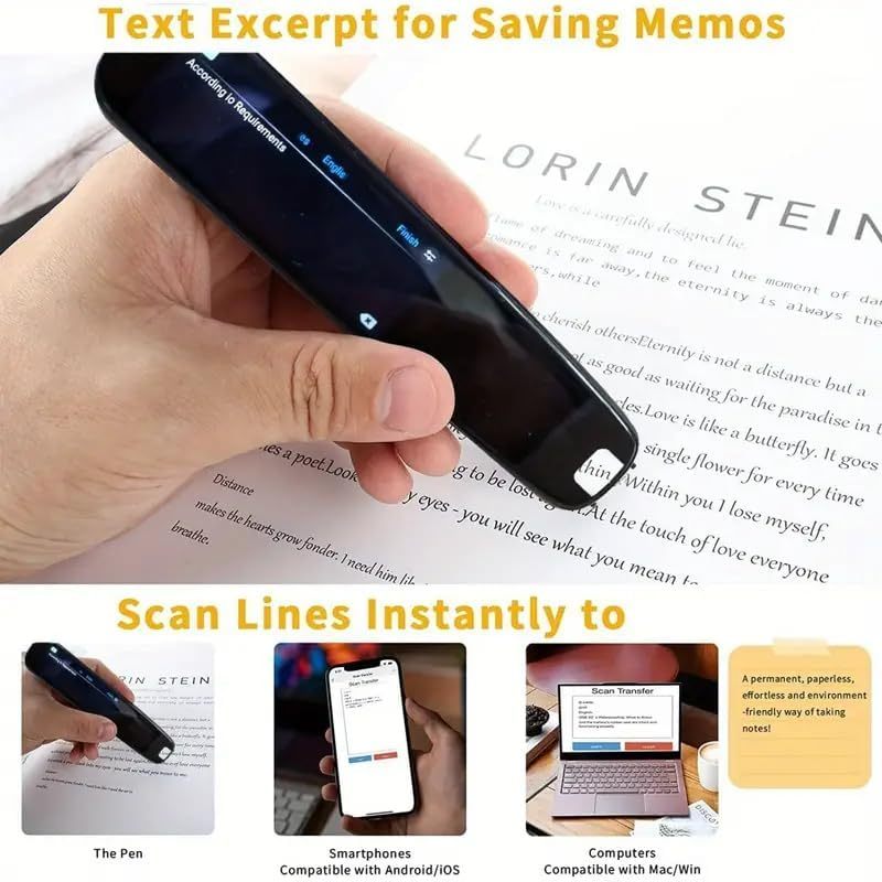 HKM-655571 AI-Powered Handheld Scan Translator for Real-Time Text and Voice Translation