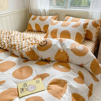 HKM-655635 Cartoon Girl Cotton Quilt Cover Set – Four-Piece Bedding Collection in Multiple Sizes