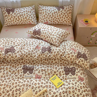 HKM-655635 Cartoon Girl Cotton Quilt Cover Set – Four-Piece Bedding Collection in Multiple Sizes