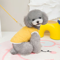 HKM-655763 Cotton Pet Vest with Diamond Design in Green and Yellow, Multiple Sizes Available
