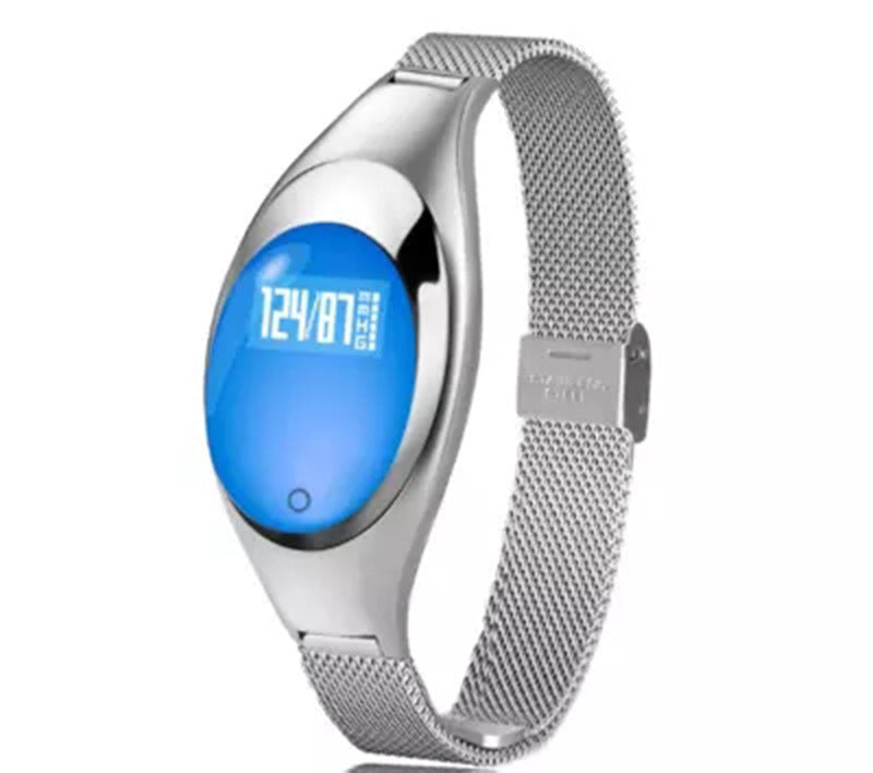 HKM-655827 Smart Bracelet with Blood Pressure and Heart Rate Monitoring, Sleep Tracking, Call and Alarm Reminders, Compatible with Android and iOS