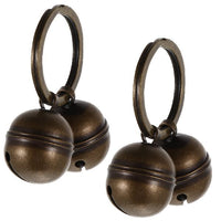 HKM-656019 Stylish Copper Bell Collars for Cats and Dogs - Set of 2
