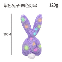 HKM-656147 Easter Bunny Plush Doll - Soft Stuffed Rabbit Toy for Kids, Perfect Holiday Decoration