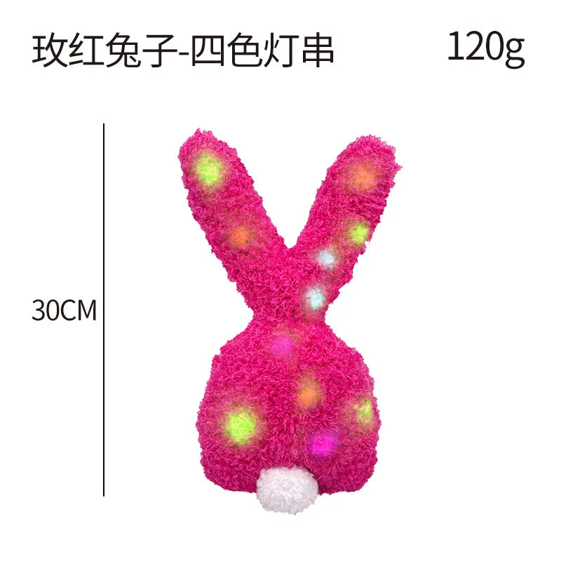KTX-656147 Easter Bunny Plush Doll - Soft Stuffed Rabbit Toy for Kids, Perfect Holiday Decoration