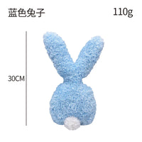 HKM-656147 Easter Bunny Plush Doll - Soft Stuffed Rabbit Toy for Kids, Perfect Holiday Decoration