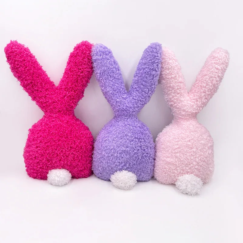 KTX-656147 Easter Bunny Plush Doll - Soft Stuffed Rabbit Toy for Kids, Perfect Holiday Decoration