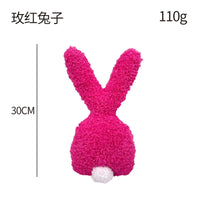 HKM-656147 Easter Bunny Plush Doll - Soft Stuffed Rabbit Toy for Kids, Perfect Holiday Decoration
