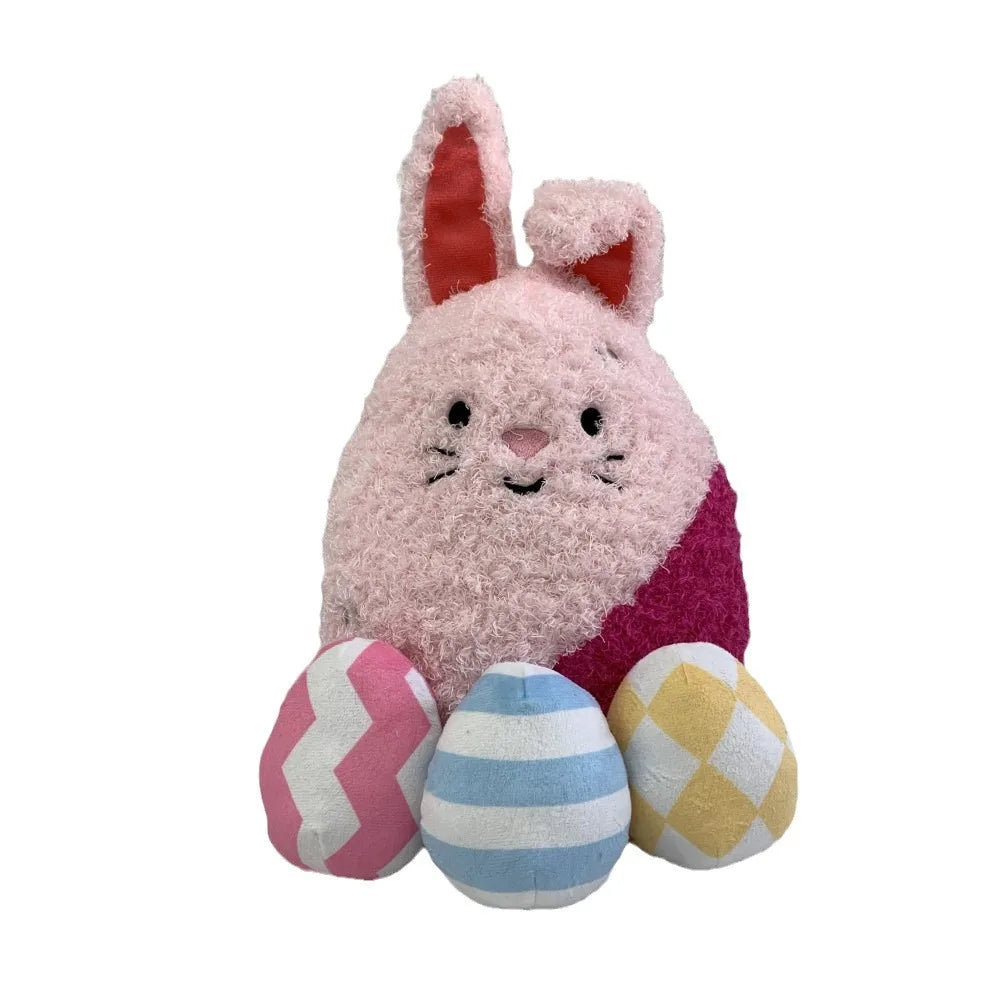 KTX-656147 Easter Bunny Plush Doll - Soft Stuffed Rabbit Toy for Kids, Perfect Holiday Decoration