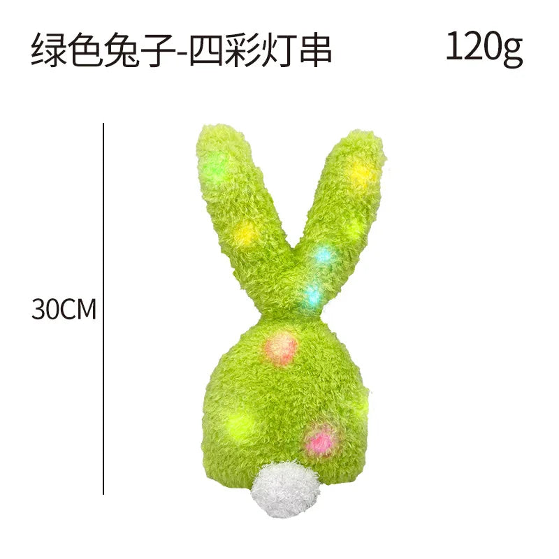 KTX-656147 Easter Bunny Plush Doll - Soft Stuffed Rabbit Toy for Kids, Perfect Holiday Decoration