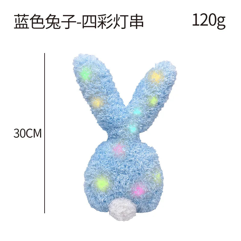 KTX-656147 Easter Bunny Plush Doll - Soft Stuffed Rabbit Toy for Kids, Perfect Holiday Decoration