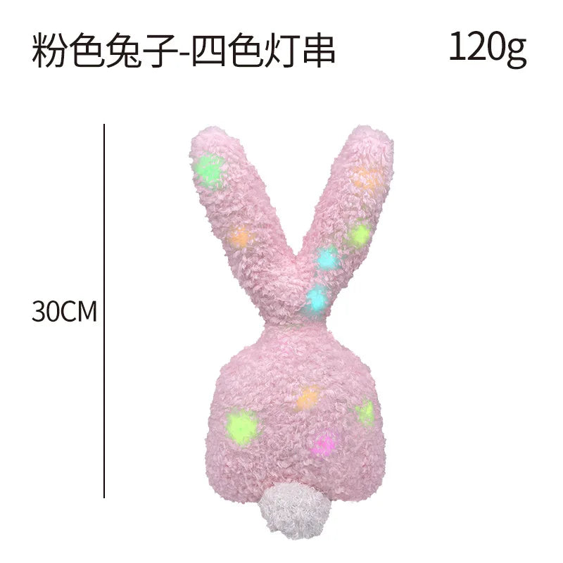 KTX-656147 Easter Bunny Plush Doll - Soft Stuffed Rabbit Toy for Kids, Perfect Holiday Decoration
