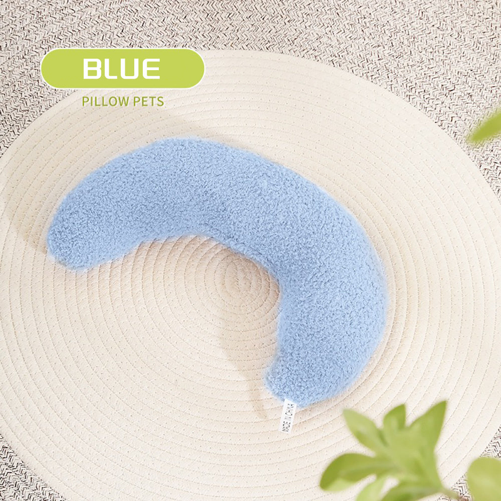 HKM-656147 U-Shaped Ultra-Soft Cat Pillow with Adjustable Collar for Comfort and Support