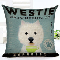HKM-656211 Cartoon Design Cotton Linen Pillowcase 45x45CM