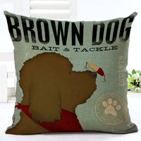 HKM-656211 Cartoon Design Cotton Linen Pillowcase 45x45CM