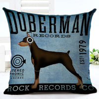 HKM-656211 Cartoon Design Cotton Linen Pillowcase 45x45CM