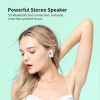 HKM-656211 Wireless Bluetooth Stereo Headset with Call Function and 10m Range - Available in Noble Black and Fruit Powder White
