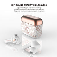 HKM-656211 Wireless Bluetooth Stereo Headset with Call Function and 10m Range - Available in Noble Black and Fruit Powder White