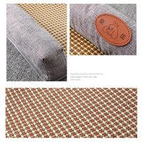 HKM-656339 Rattan and Cotton Linen Pet Sleeping Mat for Cats and Dogs - Various Sizes Available