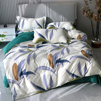 HKM-656467 Nordic 4-Piece Cotton Bed Linen Set with Quilt Cover in Various Colors