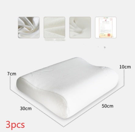 HKM-656595 Wavy Memory Foam Pillow with Polyester Fiber Cover