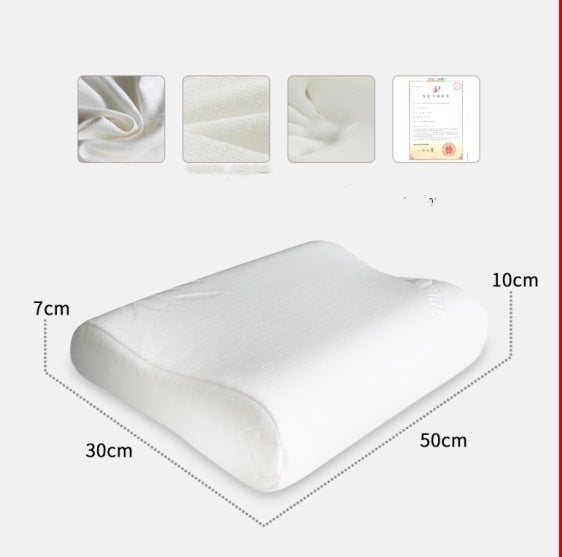 HKM-656595 Wavy Memory Foam Pillow with Polyester Fiber Cover
