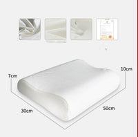 HKM-656595 Wavy Memory Foam Pillow with Polyester Fiber Cover