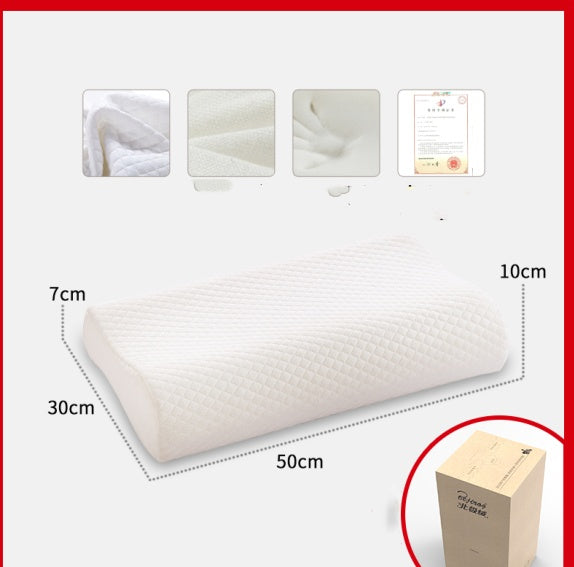 HKM-656595 Wavy Memory Foam Pillow with Polyester Fiber Cover