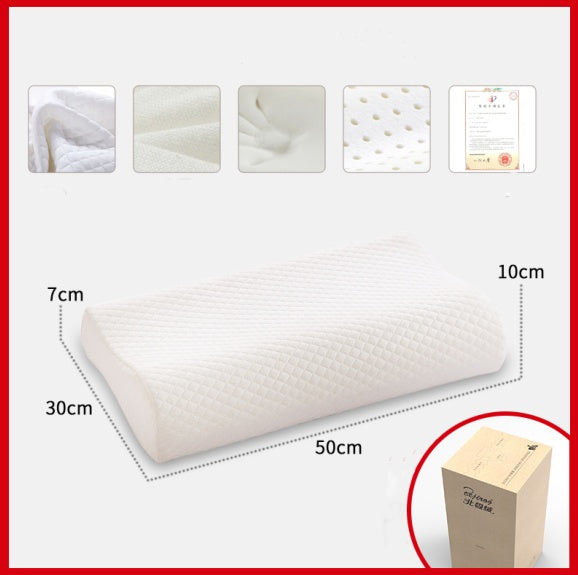 HKM-656595 Wavy Memory Foam Pillow with Polyester Fiber Cover