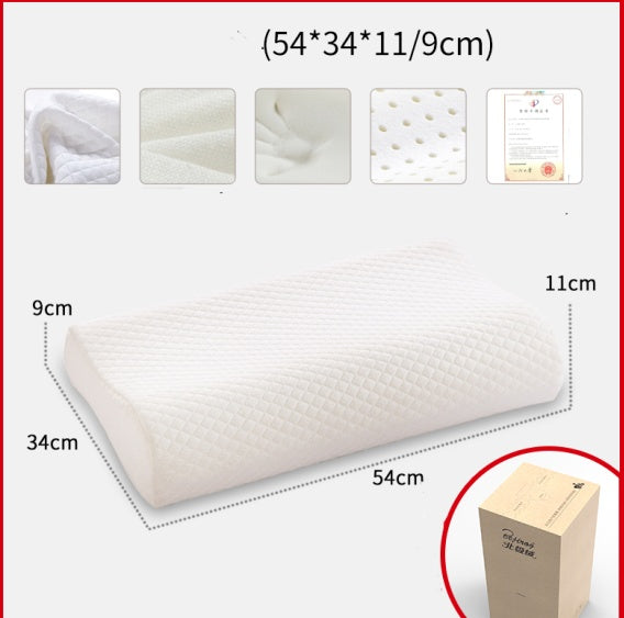 HKM-656595 Wavy Memory Foam Pillow with Polyester Fiber Cover