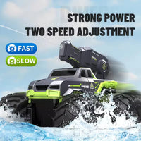 HKM-656723 Remote-Controlled Amphibious Stunt Car with Water Jet Function for Outdoor Play