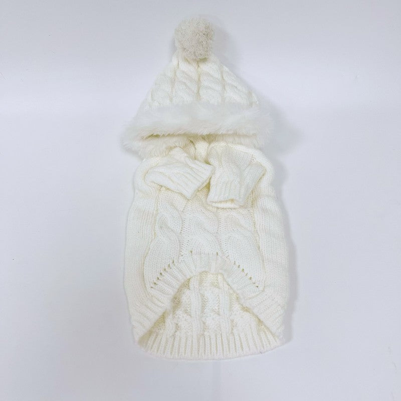 HKM-656723 Warm Wool Knitting Sweater for Pets - Autumn and Winter, Available in Multiple Sizes