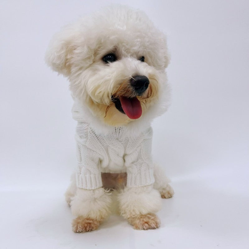 HKM-656723 Warm Wool Knitting Sweater for Pets - Autumn and Winter, Available in Multiple Sizes
