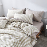 HKM-656787 Cotton Four-Piece Bed Sheet Set with Quilt Cover in Multiple Sizes