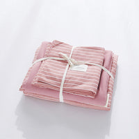 HKM-656787 Cotton Four-Piece Bed Sheet Set with Quilt Cover in Multiple Sizes