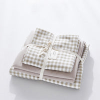 HKM-656787 Cotton Four-Piece Bed Sheet Set with Quilt Cover in Multiple Sizes