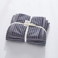HKM-656787 Cotton Four-Piece Bed Sheet Set with Quilt Cover in Multiple Sizes