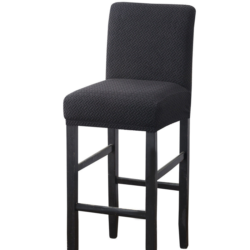 HKM-656851 Brushed Twill Stretch High Stool Chair Cover - Durable Polyester and Spandex Blend, 39x35CM