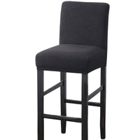 HKM-656851 Brushed Twill Stretch High Stool Chair Cover - Durable Polyester and Spandex Blend, 39x35CM