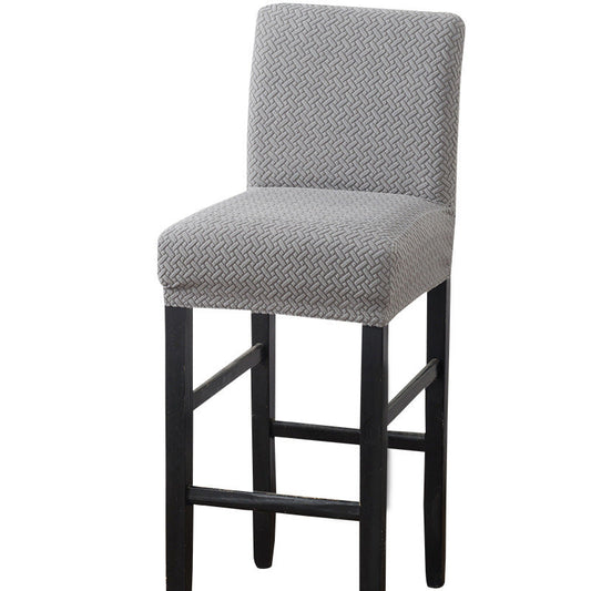 HKM-656851 Brushed Twill Stretch High Stool Chair Cover - Durable Polyester and Spandex Blend, 39x35CM