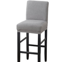 HKM-656851 Brushed Twill Stretch High Stool Chair Cover - Durable Polyester and Spandex Blend, 39x35CM