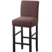 HKM-656851 Brushed Twill Stretch High Stool Chair Cover - Durable Polyester and Spandex Blend, 39x35CM