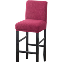 HKM-656851 Brushed Twill Stretch High Stool Chair Cover - Durable Polyester and Spandex Blend, 39x35CM