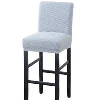 HKM-656851 Brushed Twill Stretch High Stool Chair Cover - Durable Polyester and Spandex Blend, 39x35CM